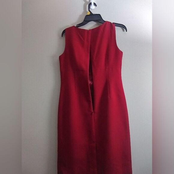 Le Suit Separates Red Sheath Dress Size 6 - Picture 3 of 6